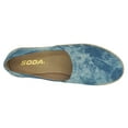 thumbnail image 3 of Soda Sneakers Flat Women's Shoes Canvas Slip-On Espadrilles Jute Wrap Loafers BETTY-S Dye Navy Blue 5.5, 3 of 5