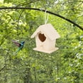 thumbnail image 2 of Casa De Madera Para Pájaros Colgante En Forma De Corazón, Caja Nido Para Decoración De Jardín Al Aire Libre, 2 of 7