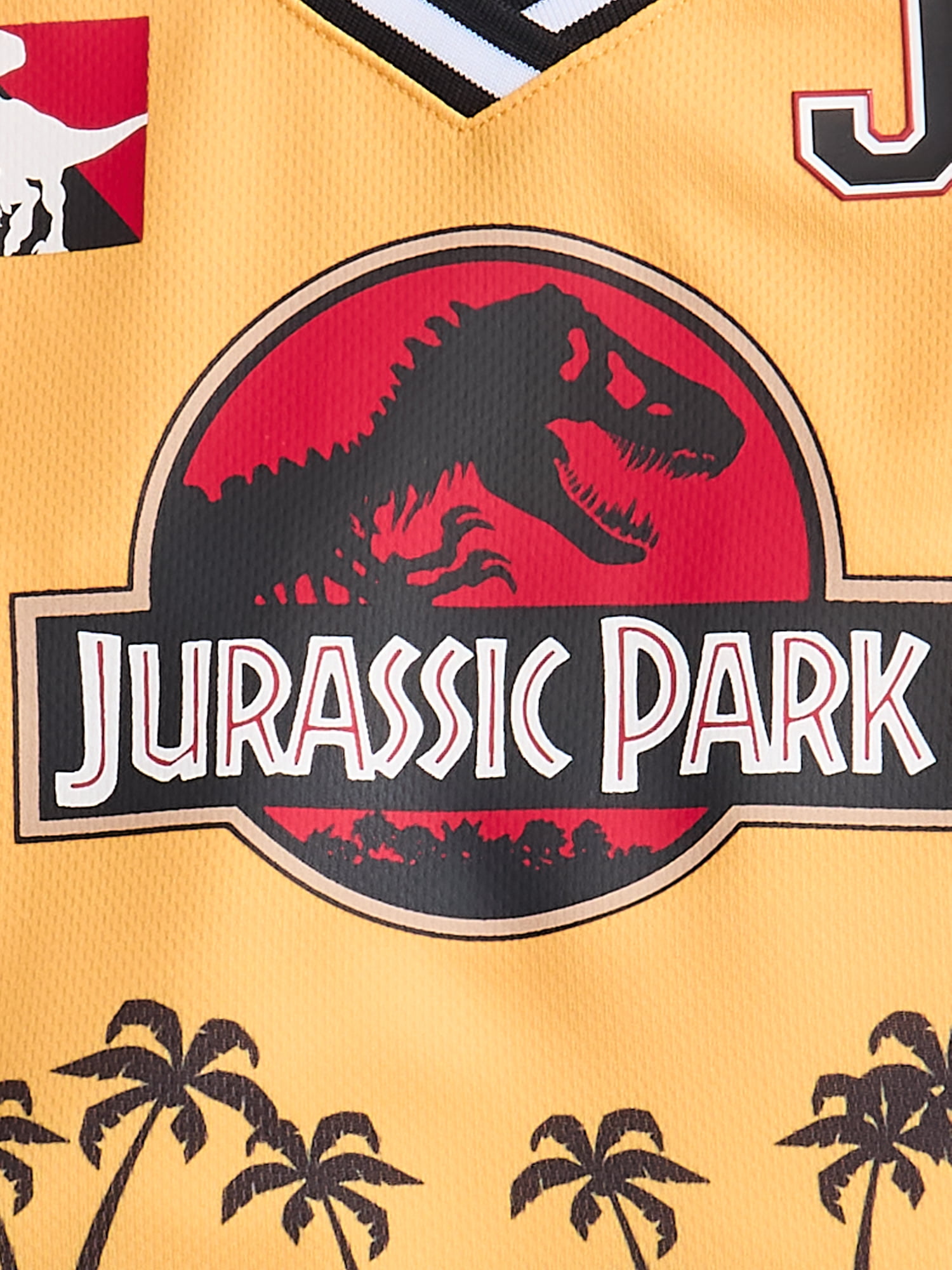 Jurassic Park Toddler Boys Graphic Hockey Jersey with Long Sleeves, Sizes 12M-5T