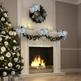 thumbnail image 2 of PENGXIANG Christmas Decoration Flower Simulated Garland Rattan Artificial Flowers 60pcs Red Simulation Filigree Cloth Wreath, 2 of 11