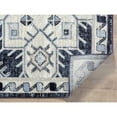 thumbnail image 4 of Abani Cruz Geometric Navy Indoor Area Rug 4' x 6' 4' x 6', 4 of 5