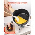 thumbnail image 4 of 2.5 QT Nonstick Saucepan with Tempered Glass Lid Detachable Handle Induction Compatible Multipurpose Cooking Pot Black, 4 of 6