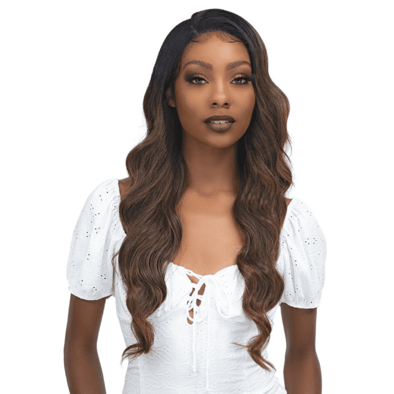 Janet Collection Melt 13x6 HD Human Hair Blend Lace Frontal Wig - Hita