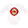 thumbnail image 3 of Inktastic Maltese Cross Firefighter Boys or Girls Long Sleeve Baby Bodysuit, 3 of 5