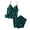 Green, variant on Sleepwear Sets for Women Lace Cami Tops with Removerable Pad Matching Short Silky Lounge Pajama Set Green M