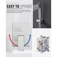 thumbnail image 2 of Wowow 8-Spray 10 in. Dual Shower Head and Handheld Shower Head Wall Mounted Rain Shower with 1.8-GPM in Brushed Nickel, 2 of 6