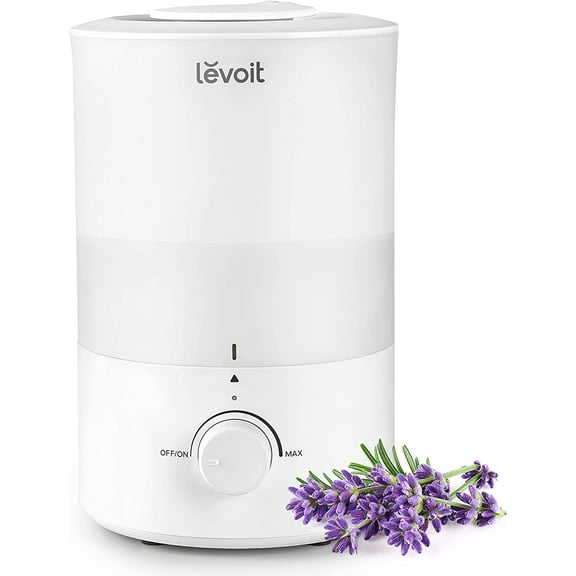 Levoit Humidifiers with 3L and 2.5L Tanks, Top Fill, 25 Hours Runtime, Essential Oil Diffuser