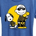 thumbnail image 3 of Peanuts - Charlie And Snoopy Skeleton - Women's Short Sleeve Graphic T-Shirt, 3 of 6