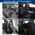 thumbnail image 7 of DIKSOAKR 2 Front Car Seat Covers for Hyundai Santa Fe 2007-2024 2025 Breathable Leather Seat Covers Waterproof Automotive Seat Cushion Protectors (2 Seat, Black), 7 of 7