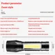 thumbnail image 3 of Linterna magnética LED recargable, superbrillante con luz de trabajo COB, impermeable, linternas tácticas de bolsillo de emergencia, paquete de 2 sin batería, 3 of 4