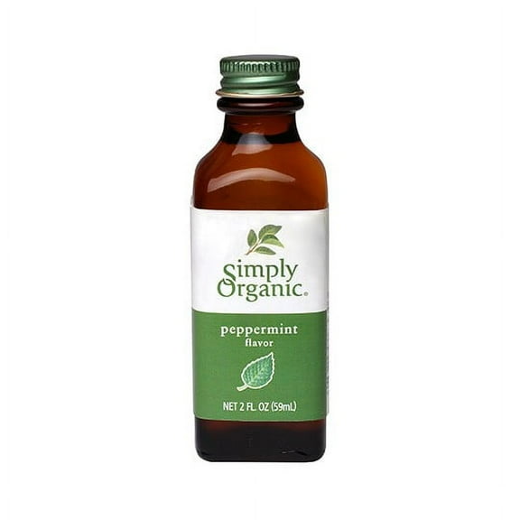 Simply Organic Peppermint Flavor, 2 fl. oz.