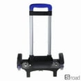 thumbnail image 2 of Foldable 6-Wheel Backpack Trolley Cart, Aluminum Alloy Luggage Hand Truck With Adjustable Height For School Bags, Travel & Shopping,6 blue rubber wheels,One Size, 2 of 14