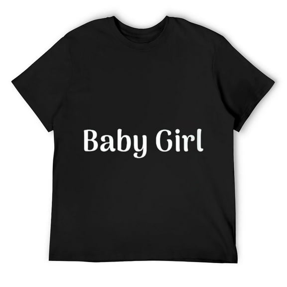 Women Cute Casual Baby Girl Round Neck T-Shirt Black