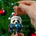 thumbnail image 2 of Christmas Decors Pink Christmas Ornament Cute Cartoon Panda Pendant Xmas Tree Hanging Decorations Party New Year Moose Supplies - E, 2 of 5
