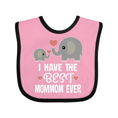 

Inktastic Best Mommom Ever Grandchild Gift Baby Boy or Baby Girl Bib