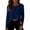 Navy, variant on Dianli Gifts Activewear Tops Women's Quick Dry 3/4 Sleeve Round Neck Sun Protection Long Sleeve Sports Top Moisture Wicking Breathable Lightweight Solid Color Athletic Tunic for Gym Athletic Tee