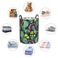 thumbnail image 6 of Fotbe Laundry Hamper With Durable Leather Laundry Basket Watercolor Cactuses Thickened Waterproof Round Collapsible Laundry Hamper, Dirty Clothes Laundry Basket, 6 of 8