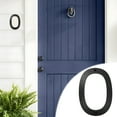 thumbnail image 4 of Dvruxg Modern Floating House Numbers for Outside, Large Black Shadow Home Number with Nails Kit & Template, Easy to Be Mounted for Exterior House Address, Garage Gate, Street, Farmhouse, 4 of 5