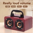 thumbnail image 5 of Wooden Speaker Bluetooth 5.0 Dual Channel Stereo with FM Radio, A, 5 of 5
