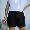 thumbnail image 2 of Seductiva Women's Casual Shorts Women's Loose Wide Leg Denim Shorts Denim Shorts Casual Fashion Shorts Hot Pants Jean Shorts for Women Womens Workout Shorts, 2 of 5