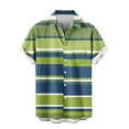 thumbnail image 5 of Awdenio Big and Tall Shirts for Men Striped Casual Short Sleeve Button Down Summer Beach Shirt Tropical Hawaiian Shirts, 5 of 6