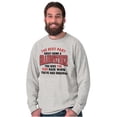 thumbnail image 3 of Grandpa's Had Enough Grandfather Joke Men's Big & Tall Long Sleeve Graphic Tee Brisco Brands 2X, 3 of 5