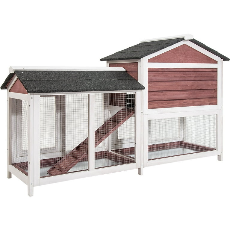 Purlove pet rabbit hutch wooden house hot sale chicken coop for small animals