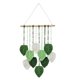 thumbnail image 1 of Tapiz tejido de fondo para decoración del hogar, adorno de cuerda de macramé para colgar en la pared. Verde, 1 of 9