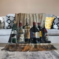 thumbnail image 2 of BCIIG Wine Theme Warm Lightweight Blanket Soft Fleece Blankets Throw Blanket for Living Rooms Sofa Decor Cow Gifts All Seasons Exquisite Soft Plush Blankets 40x50in, 2 of 6