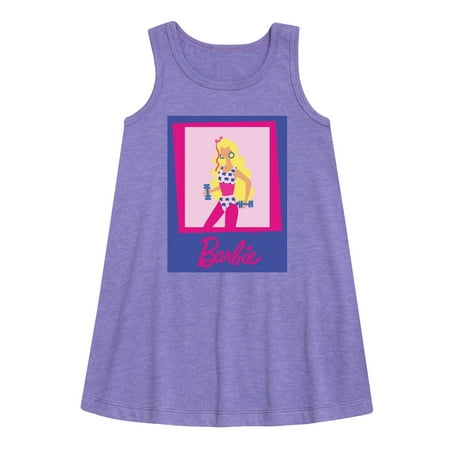 

Barbie - Fitness Barbie - Work Out - Toddler and Youth Girls A-line Dress