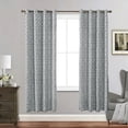 thumbnail image 6 of Gumesh Textured Gray Curtain, 52"x63" Light Blocking Window Drapes for Living Room & Bedroom, 6 of 6