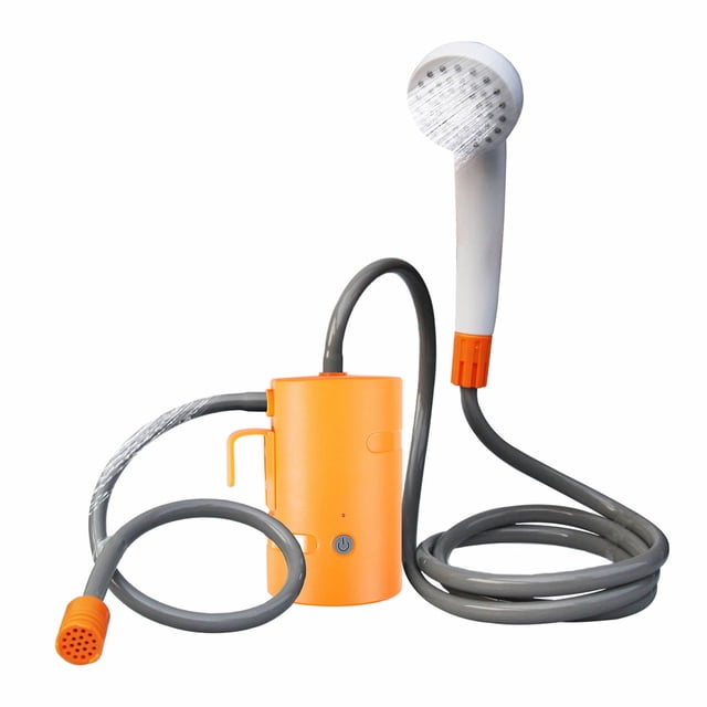 Douche de Camping Portable Extérieure Pompe de Douche Électrique Douche Rechargeable Grande