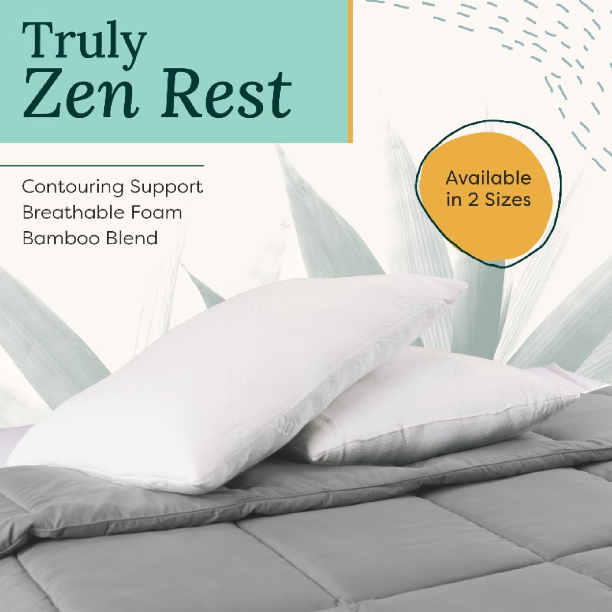 I DO Cooling Bamboo Pillows Queen Size 2 Pack -Ultra Plush Down Alternative Bed Pillows with Breathable Cover -Machine Washable, Hypoallergenic & Ideal for Hot Sleepers