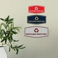 thumbnail image 4 of Fancy Recyclable Waste Only Sign (White) - Small, 4 of 5