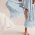 thumbnail image 4 of Karight Women Lace Long Bloomers Pants Elastic Waist Y2k Ruffle Pettipants Slip Cute Pantaloons Pumpkin Pants, 4 of 5