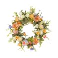 thumbnail image 2 of Corona de Primavera para Puerta de Entrada Corona de Flores Artificiales Decoración de Guirnaldas 18 en para Balcón de La Casa, 2 of 9