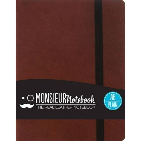 - Monsieur Notebook Brown Leather Plain Small (Hardcover)