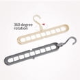 thumbnail image 3 of TORUBIA Clothes Hangers Closet Organizer Hook Rack 1 PCS Space Saver Hangers Multifunctional Magic(Khaki), 3 of 9