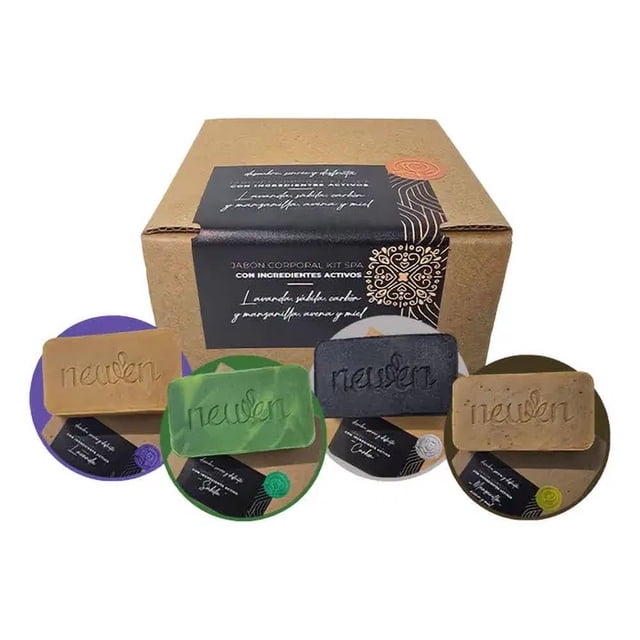 Jabón Corporal Kit Spa Set de 4 pzs Newen