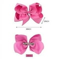 thumbnail image 4 of Yoyauz  Hair Accessories For Girls 30 Colors 6 Inch Grosgrain Ribbon Hair Accessories Bow Clip Crocodile Clip Hair Clips Hair Accessories Back To School Party Photography Christmas Travel, 4 of 6