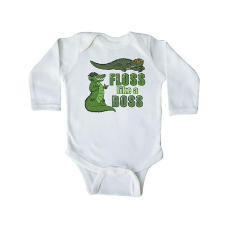 

Inktastic Floss Like a Boss Gators Gift Baby Boy or Baby Girl Long Sleeve Bodysuit