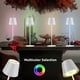 thumbnail image 5 of Lámpara de mesa LED inalámbrica recargable, luz blanca cálida y RGB, regulable al tacto, protección IP54, lámpara Nomad para interior/exterior, altura 38 cm (A, blanco, paquete de 2), 5 of 5