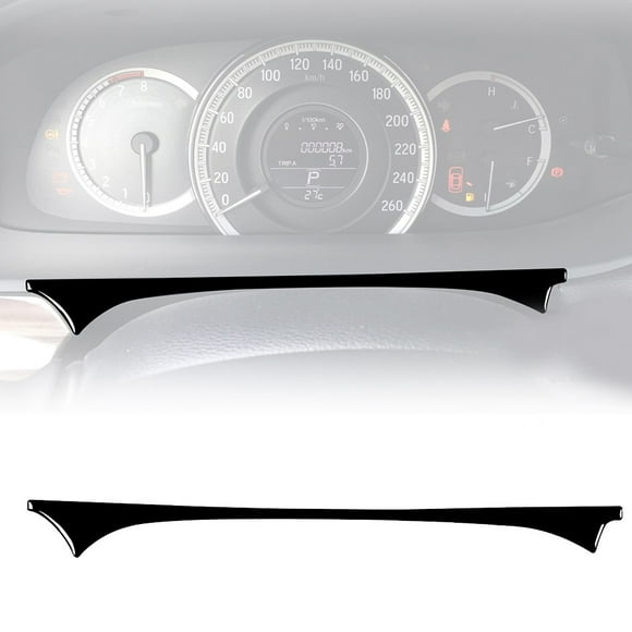 Lefu For Honda for Accord 2014-2017 Piano Black Interior Instrument Cover Strip Decor