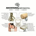 thumbnail image 3 of Backyard Expressions Hanging Hammock Chair - Grey Herringbone Pattern - Polyester/Cotton Fabric, 3 of 6