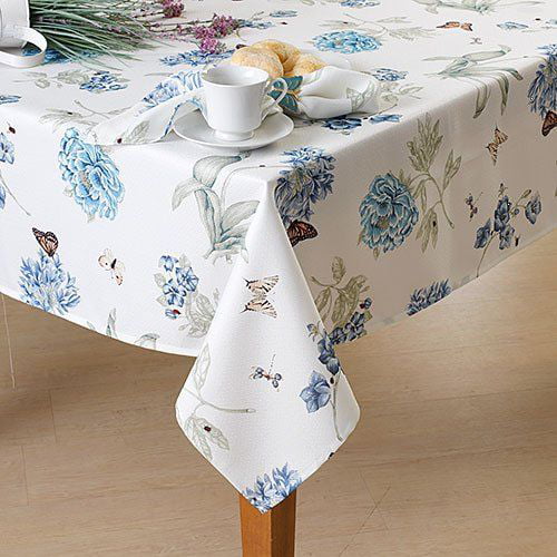Lenox BUTTERFLY MEADOW Rectangular Oblong Tablecloth 60" x 102" 6285922 NEW 