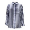 thumbnail image 1 of GEORGE G BLUSA CAMISERA ML RAYAS AZUL, 1 of 4