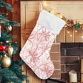 thumbnail image 5 of Coolnut 2 Pack Christmas Stockings 17.7 Inches Floral Pattern Large Size Xmas Cable Stocking Gifts & Decorations for Family Holiday Xmas Party, 5 of 6