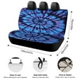 thumbnail image 2 of Tie-Dye Blue Swirl Pattern Car Rear Seat Covers,Bench Back Seat Cover , Easy to Install Universal Fit for Cars Trucks Vans And SUVs, 2 of 6
