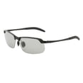 thumbnail image 2 of de Sol Porizadas Clásicas Hombres Mujeres Que de Sol de Medio M UV400 - Gris Photochromic Fotocromático Gris Sunnimix Gafas de sol polarizadas para hombre, 2 of 8