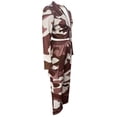 thumbnail image 4 of Oplxuo Womens Camouflage Tracksuit Sets Button V Neck Sexy Crop Top Matching Wide Leg Cargo Pants 2 Piece Sweatsuit Outfits, 4 of 5